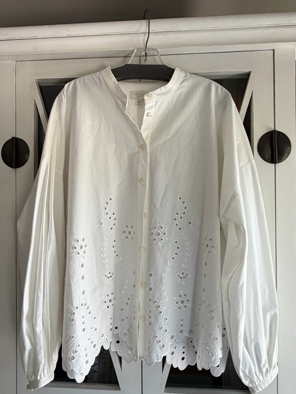 Ted Baker White Blouse with Eyelet - Picture 4 of 7